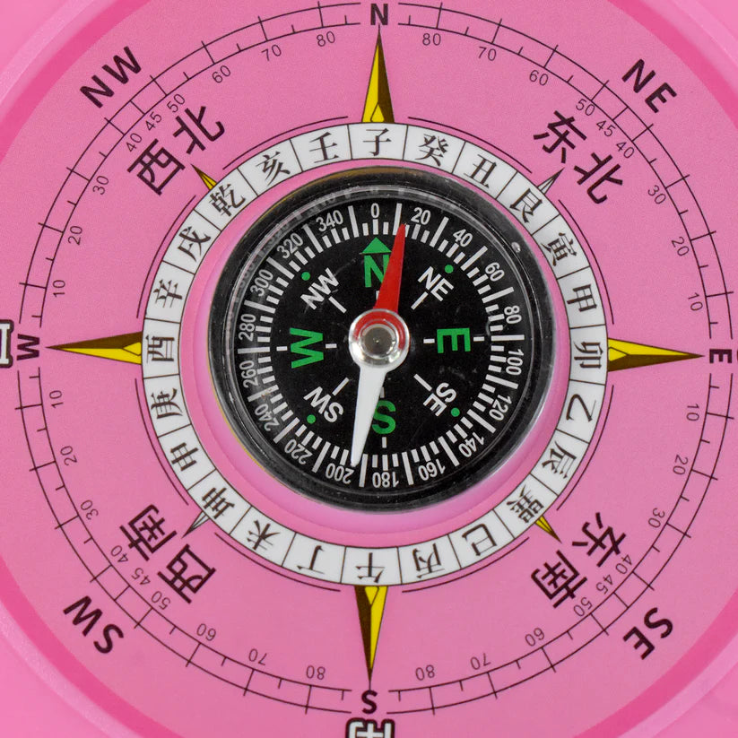 2-in-1 Navigation / Direction North-South Compass with Clock (1 Pc)