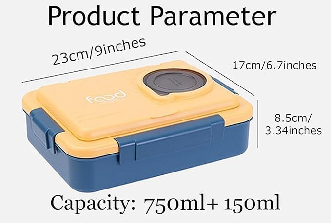 Premium Insulated 3-Compartment Bento Box with Steel Cutlery