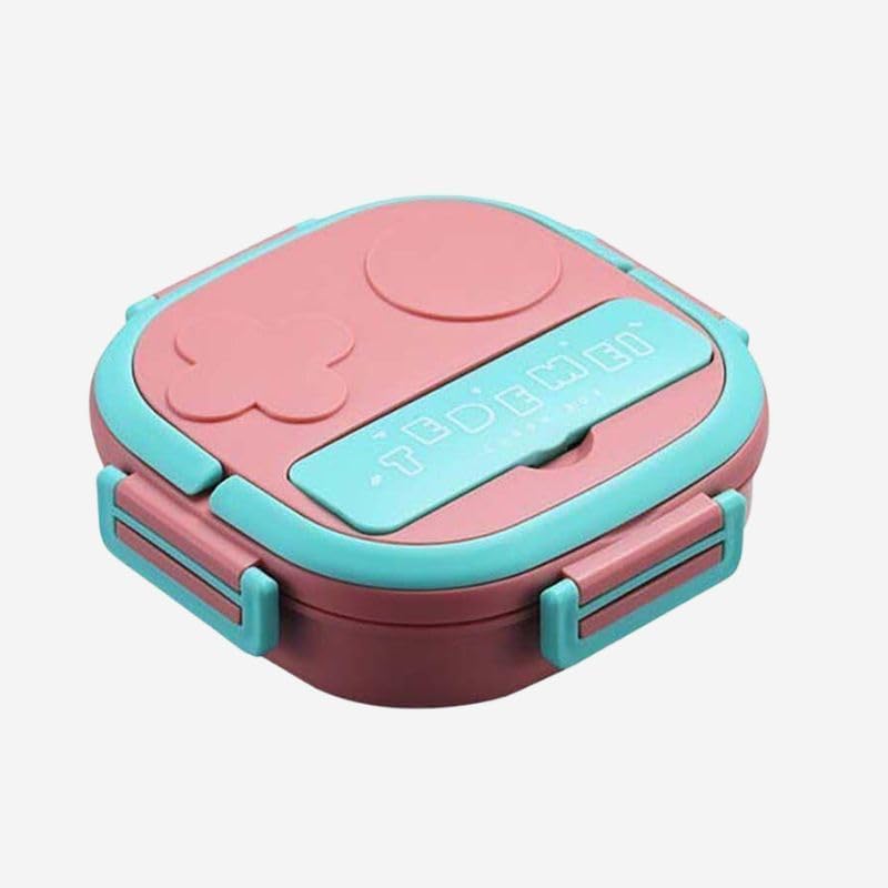 TEDEMEI Kids Bento Lunch Box With Compartments, Stainless Steel, 550 ML