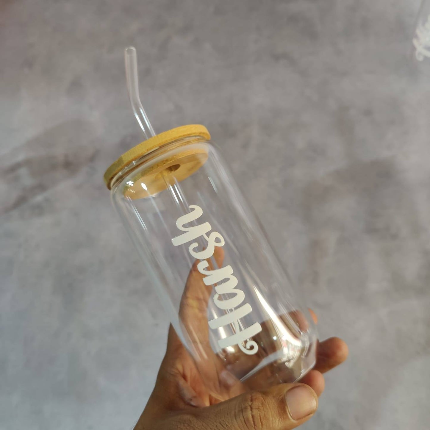 Luxe Personalized Glass Cola Can – Premium, Sustainable & Stylish Drinkware