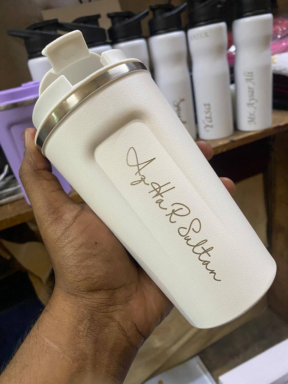 Personalized Stainless Steel Travel Mug – 500ml