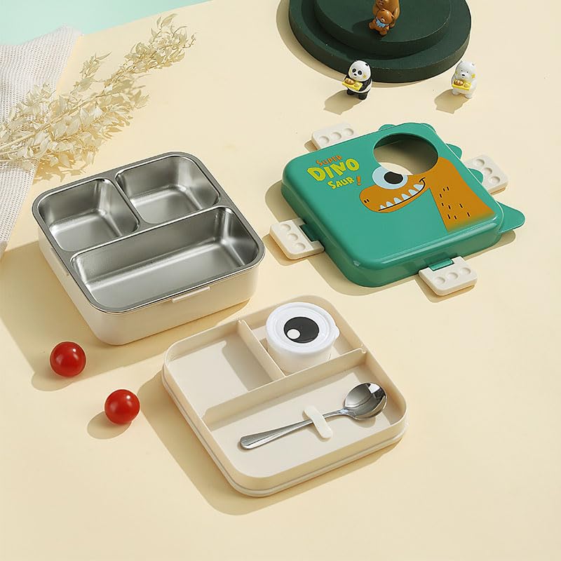 2-Layer Stainless Steel Bento Lunch Box (1120ml + 70ml)