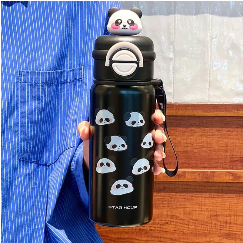 Personalized Super cute Panda Insulated Dual Mouth Sipper 500 ML