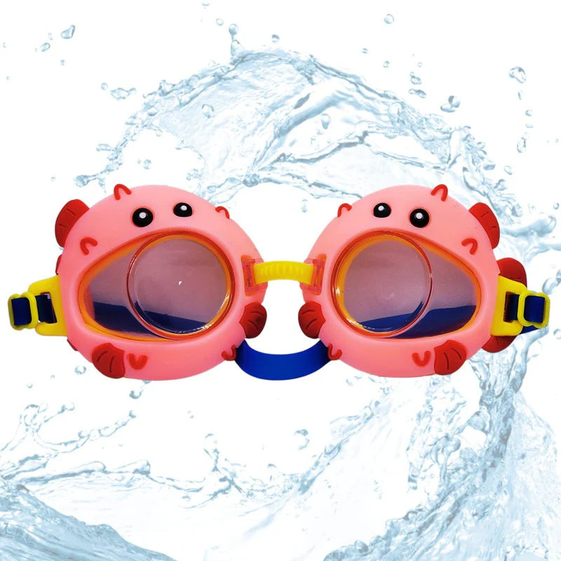 Cartoon-Themed Swimming Goggles | Universal Fit | Kids' Eye Protection