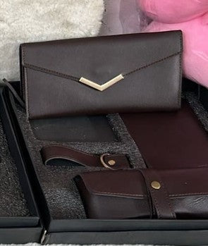 Personalized Faux Chic Set - Ladies wallet - Keychain - Passport cover - Eyewear case