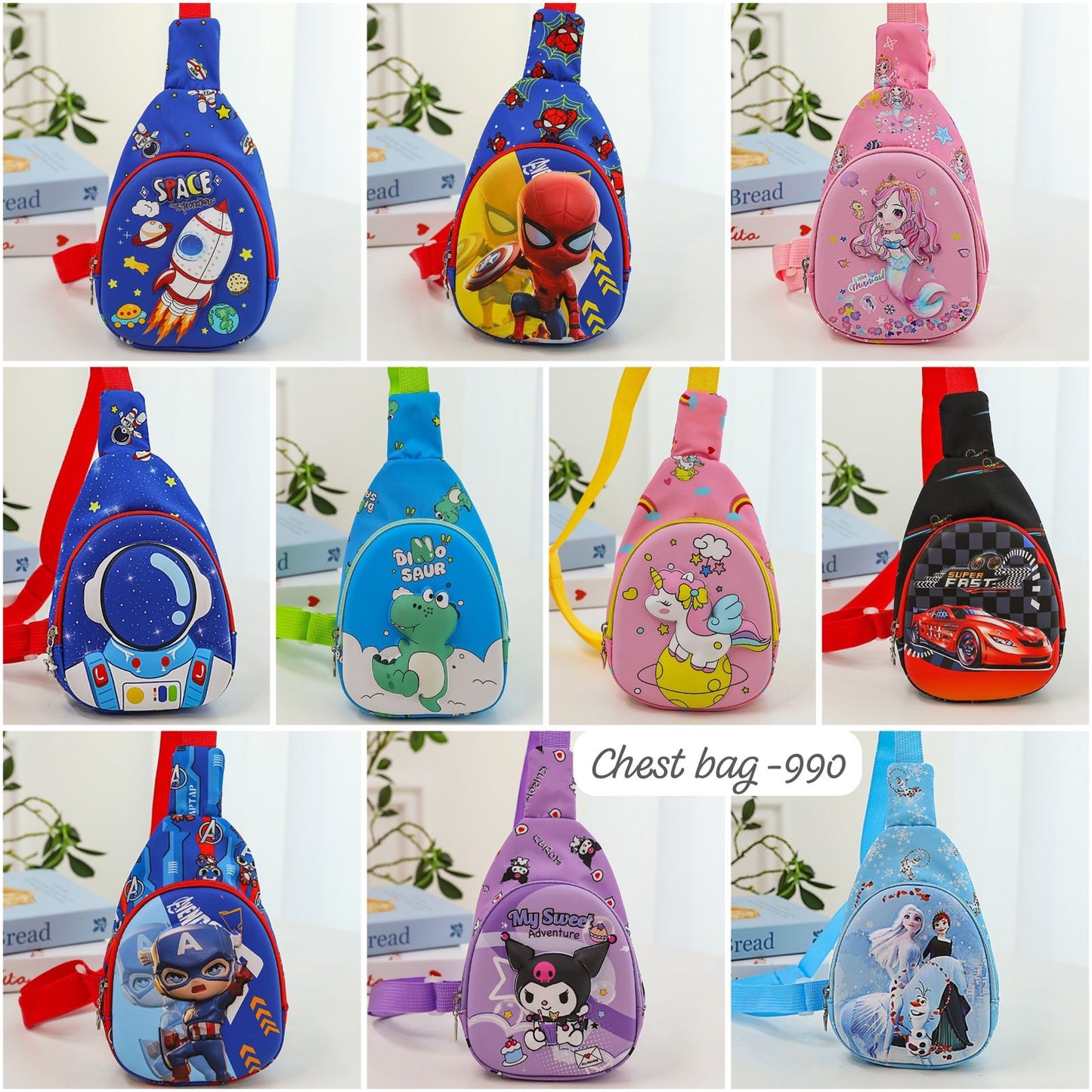 New 3D Crossbody Chest Bags for Kids