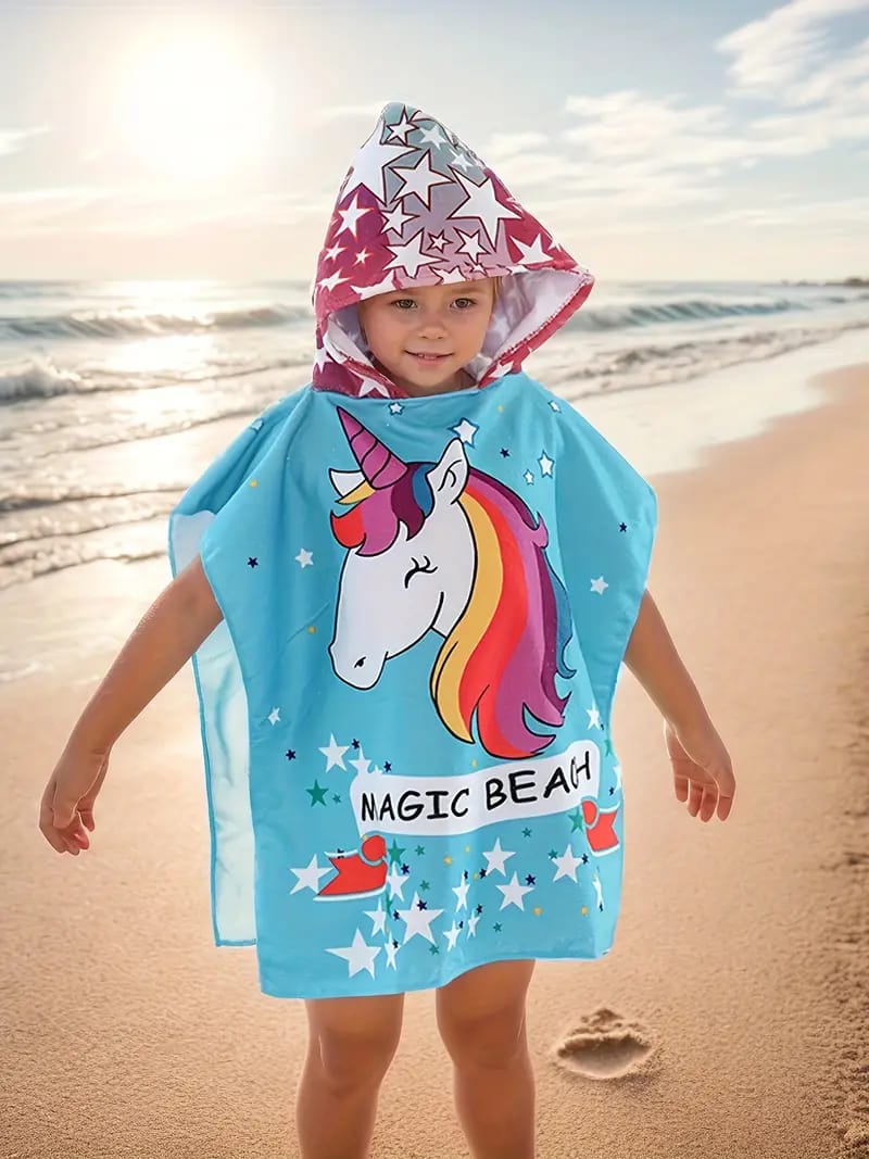 Cartoon Printed Towel Hoodie – Fun, Functional, and Fabulous! (Mix Design)