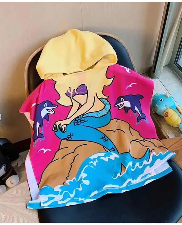 Cartoon Printed Towel Hoodie – Fun, Functional, and Fabulous! (Mix Design)