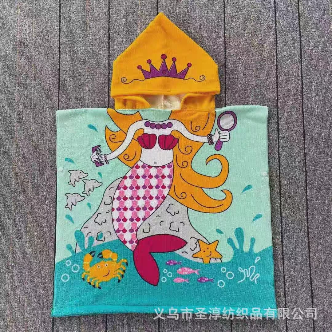 Cartoon Printed Towel Hoodie – Fun, Functional, and Fabulous! (Mix Design)