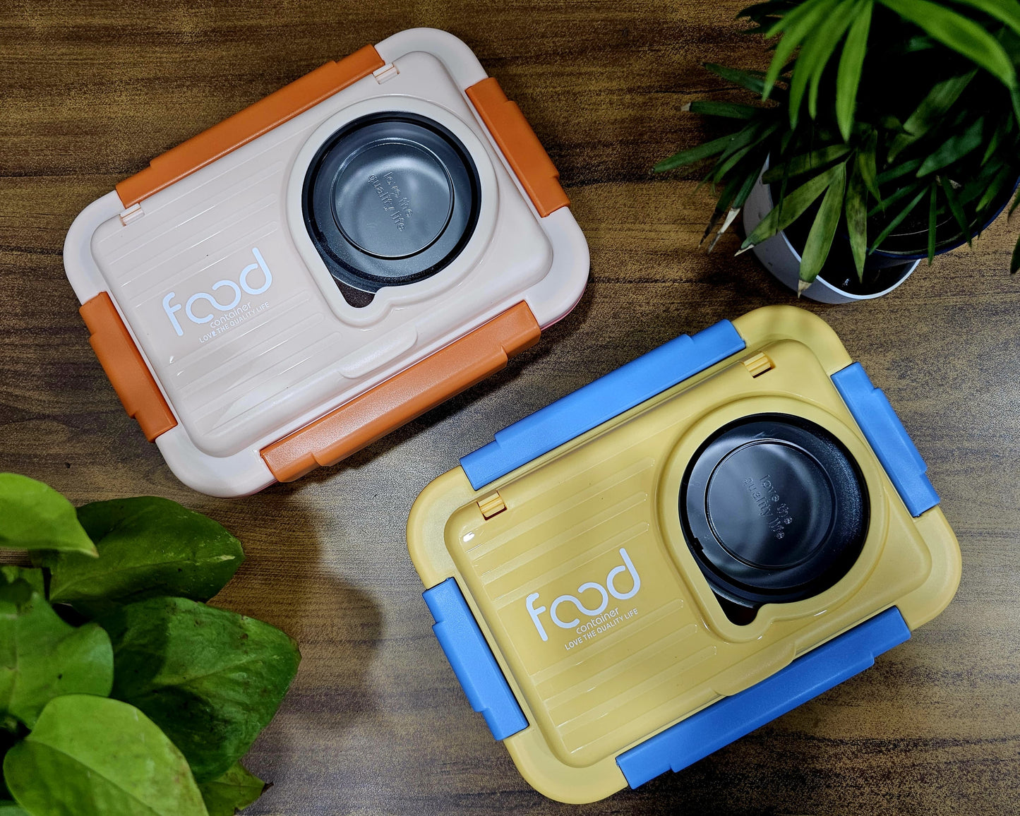 Premium Insulated 3-Compartment Bento Box with Steel Cutlery