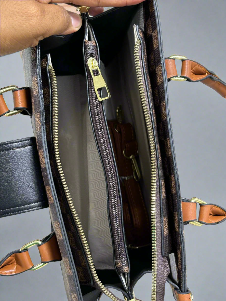 Imported Heavy-Quality Handbag with Sling: Spacious & Chic Design for Every Occasion