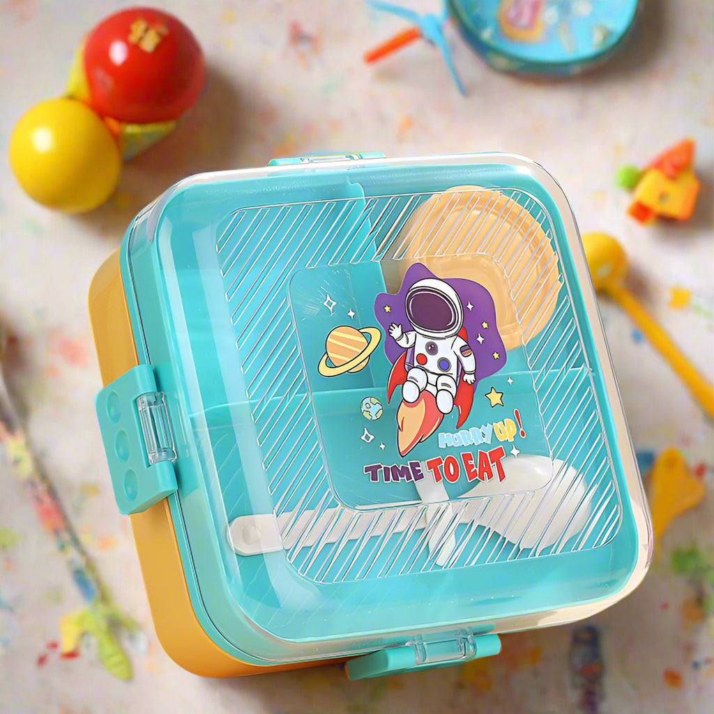 Personalized Insulated Stainless Steel Lunch Box – 3 Compartments, Leak-Proof, 1120ml