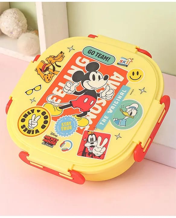 SKI Insulated 3-Grid Stainless Steel Inner Bento Lunch Box with Steel Spoon