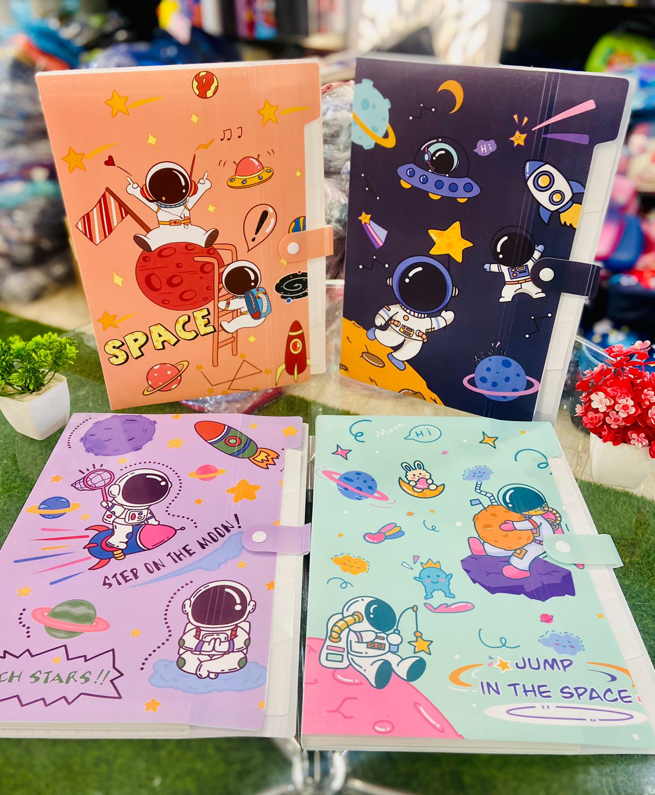 A4 Multi File Folders | Premium Quality | Unicorn & Space Themes