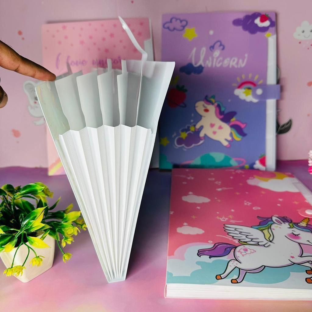 A4 Multi File Folders | Premium Quality | Unicorn & Space Themes