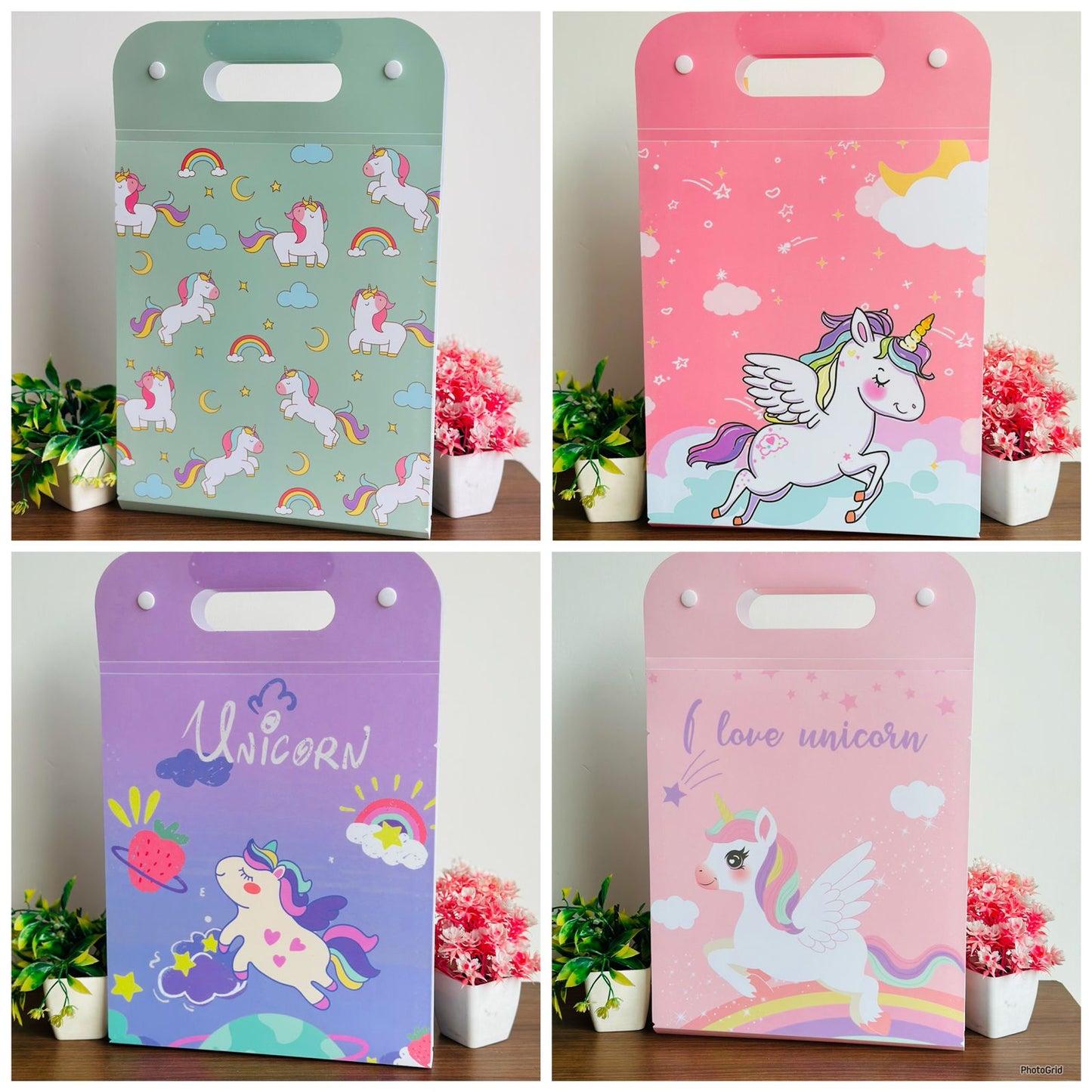 A4 Multi File Folders | Premium Quality | Unicorn & Space Themes