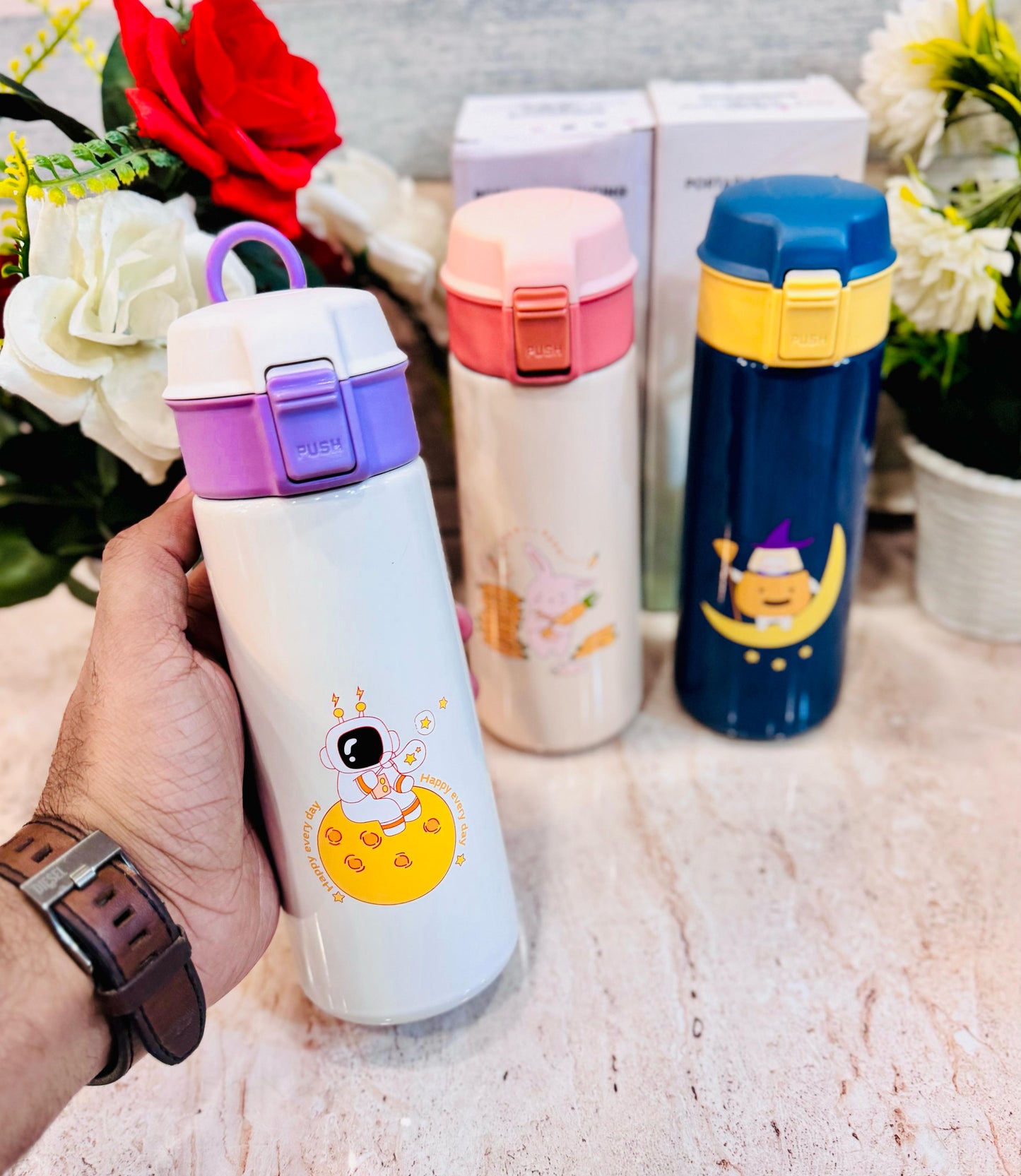 Personalized 500ml Insulated Stainless Steel Spout Mouth Bottle