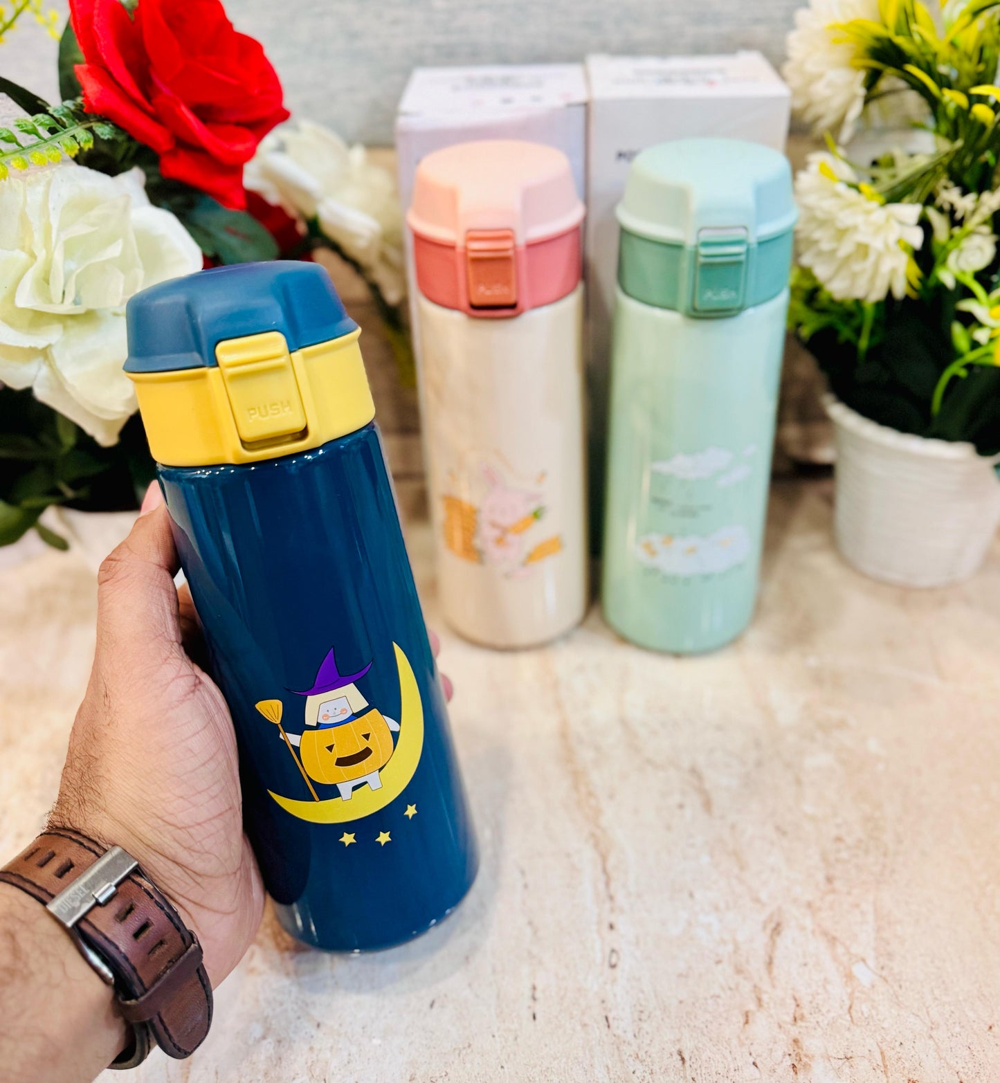 Personalized 500ml Insulated Stainless Steel Spout Mouth Bottle