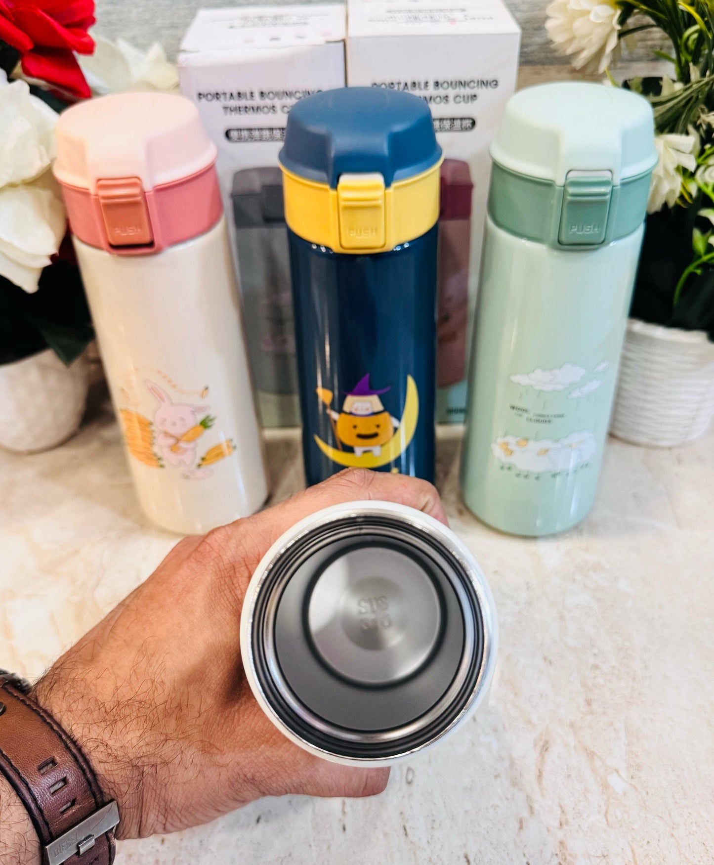 Personalized 500ml Insulated Stainless Steel Spout Mouth Bottle