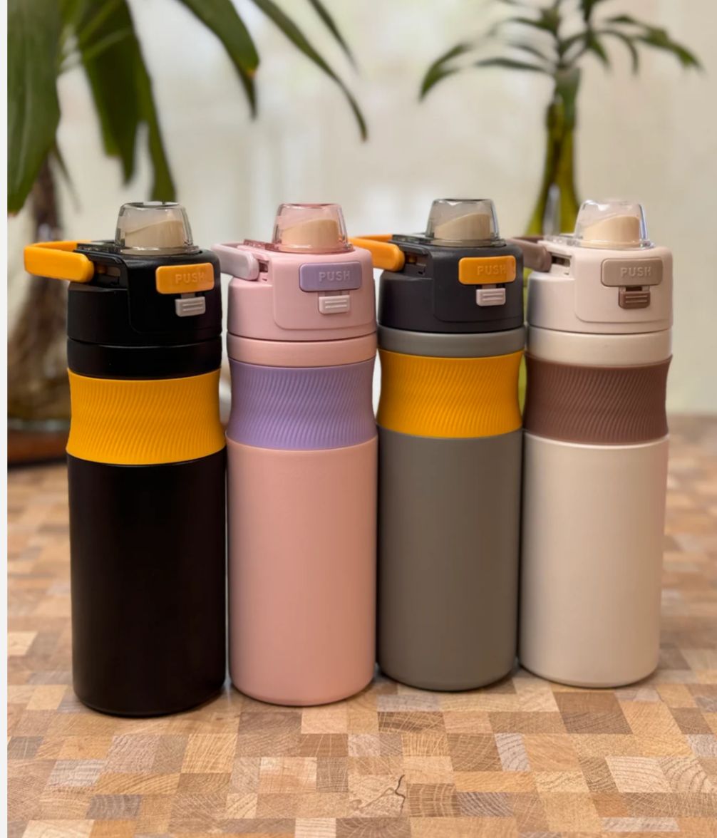 Premium Personalized 600ml Insulated Stainless Steel Water Bottle with Dual mouth