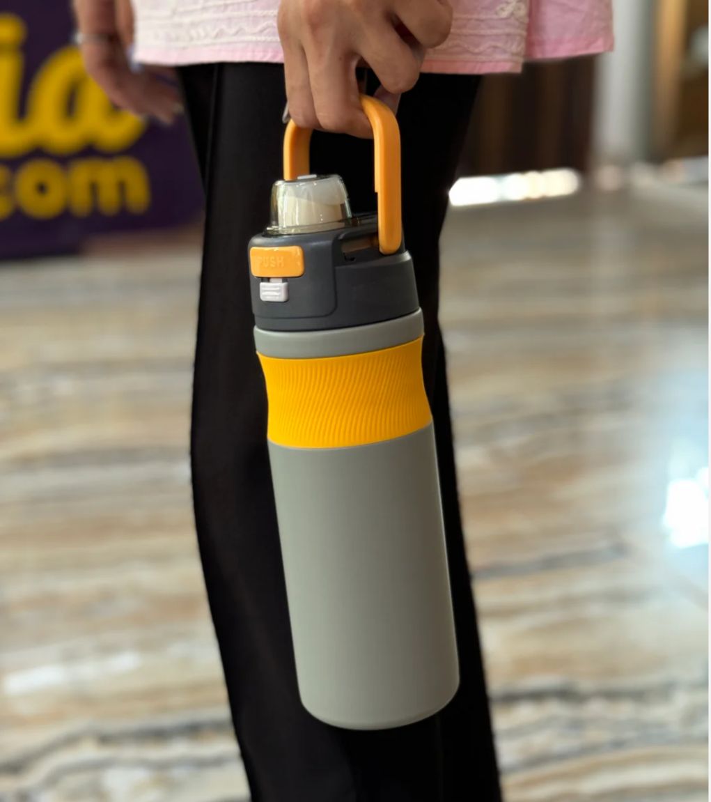 Premium Personalized 600ml Insulated Stainless Steel Water Bottle with Dual mouth