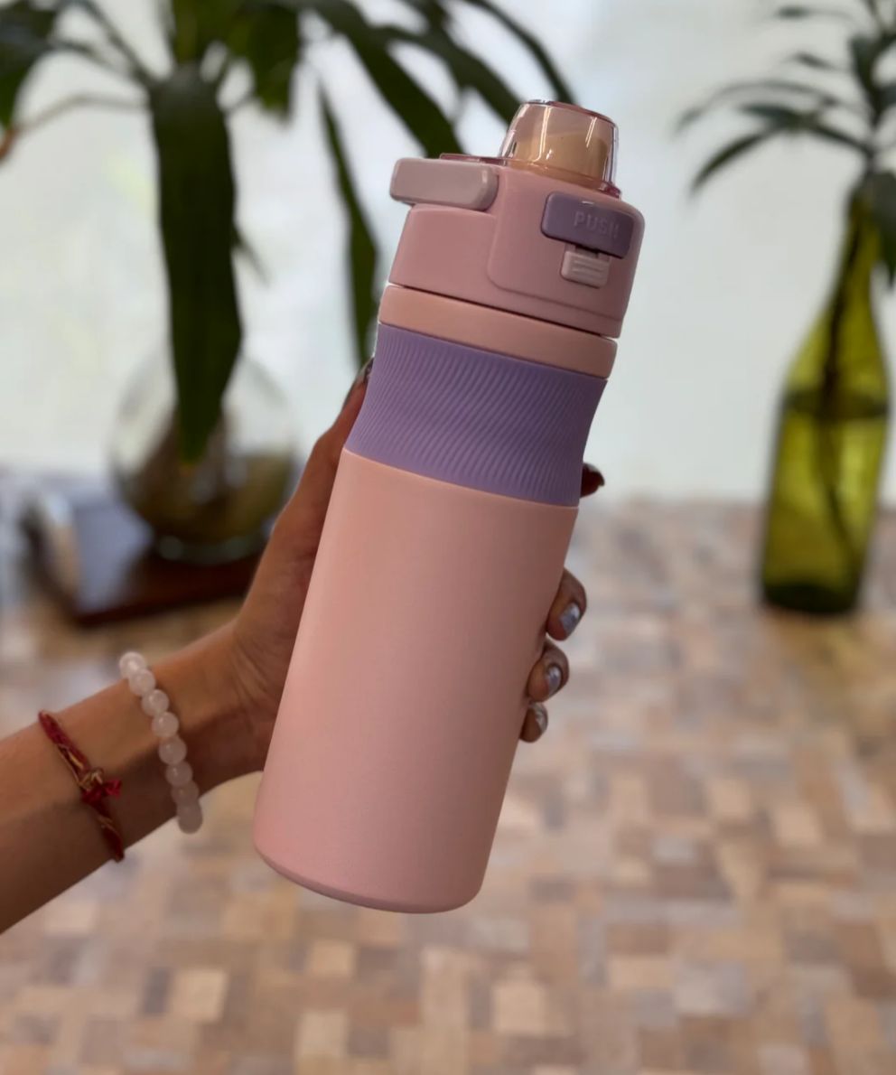 Premium Personalized 600ml Insulated Stainless Steel Water Bottle with Dual mouth