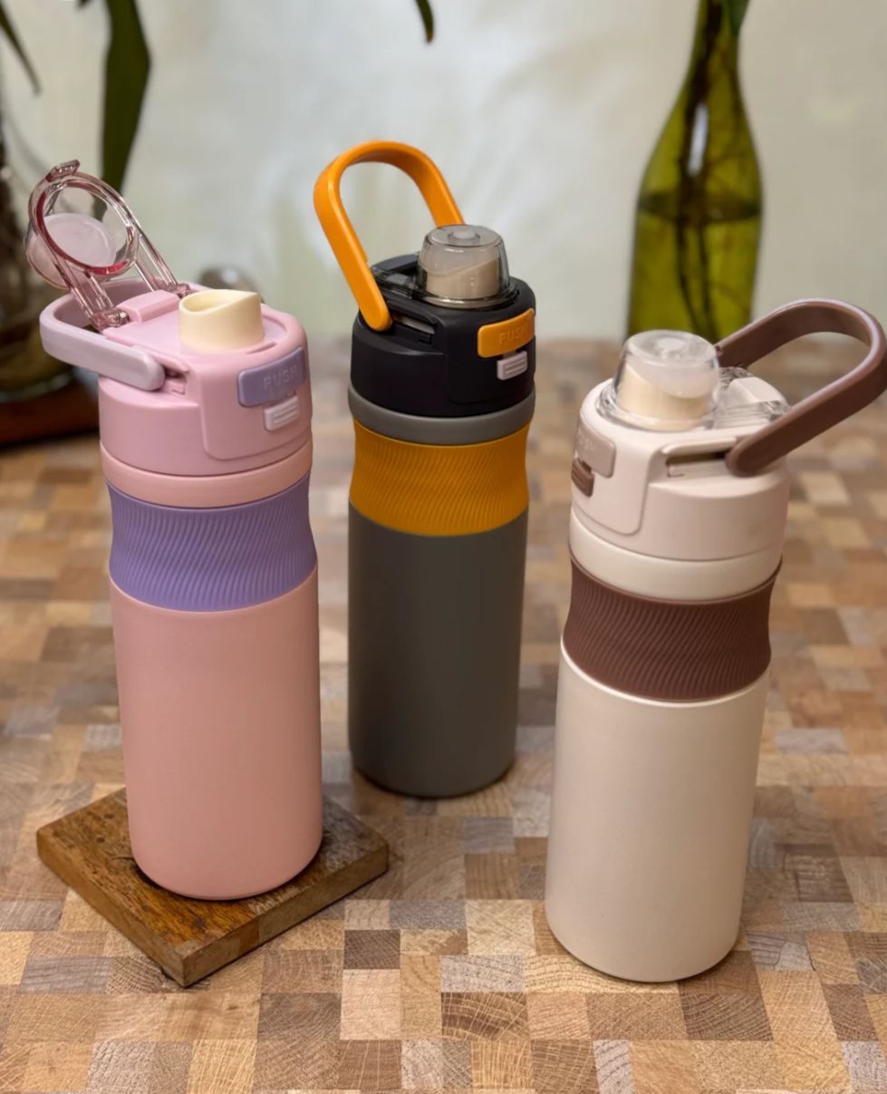 Premium Personalized 600ml Insulated Stainless Steel Water Bottle with Dual mouth