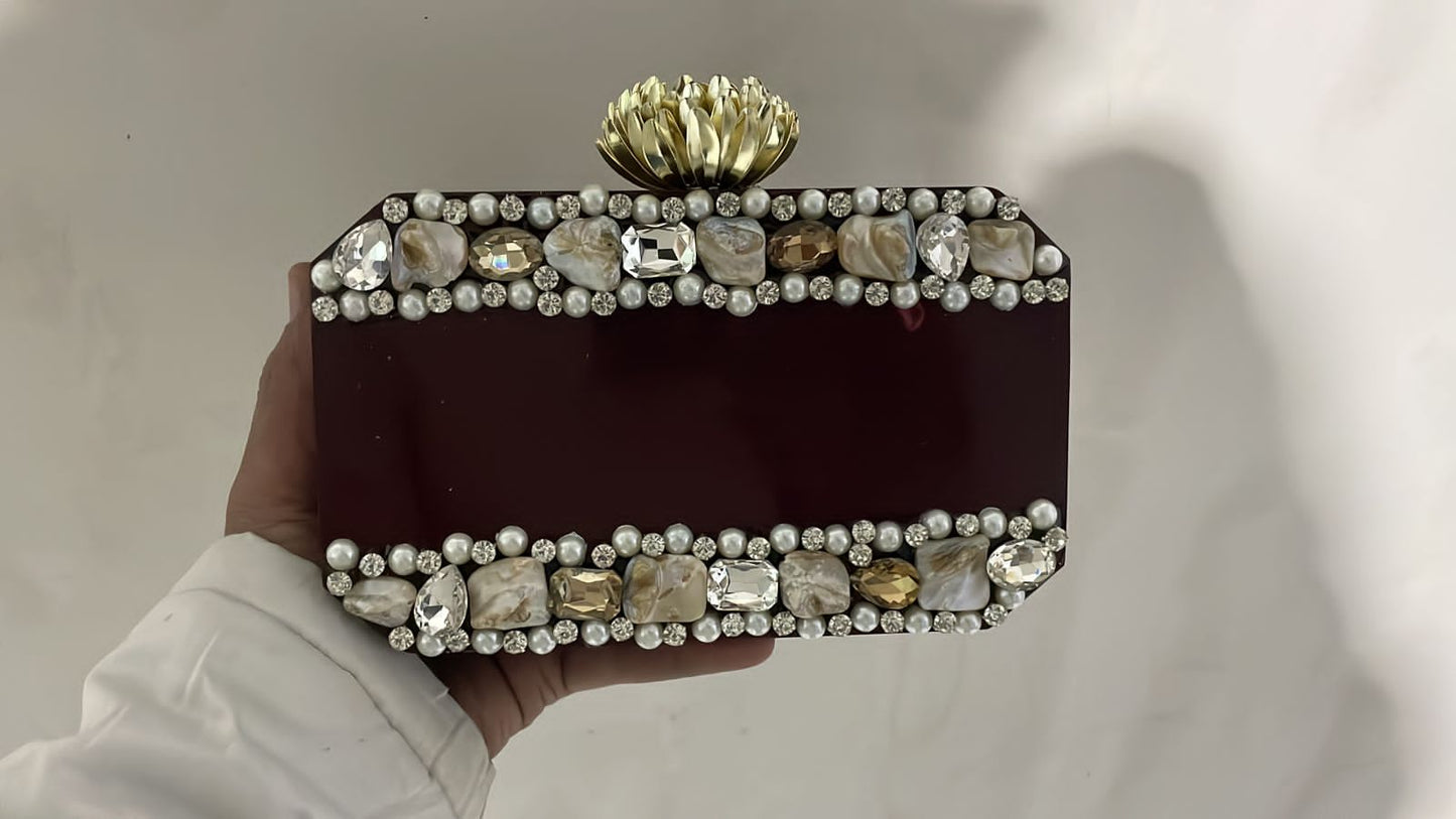 Luxurious Resin Clutch with Custom Name