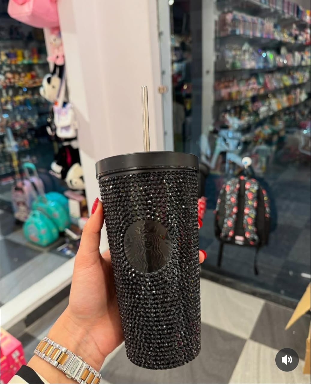 Sparkling Diamond Tumbler – Rhinestone Studded Cold Cup Inspired by Starbucks