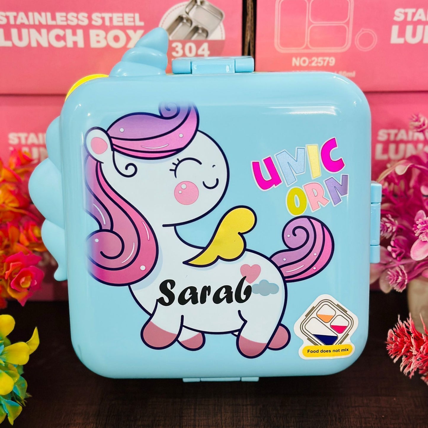 2-Layer Stainless Steel Bento Lunch Box (1120ml + 70ml)