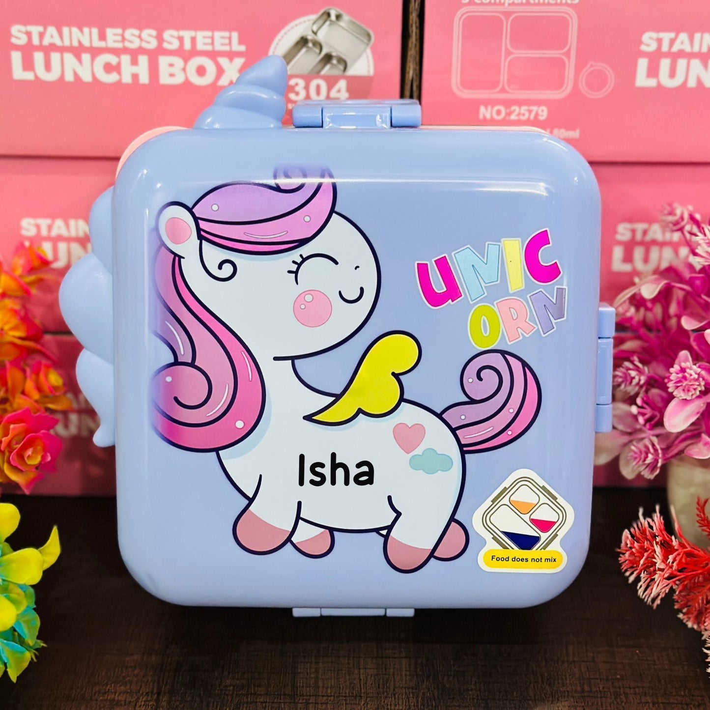 2-Layer Stainless Steel Bento Lunch Box (1120ml + 70ml)