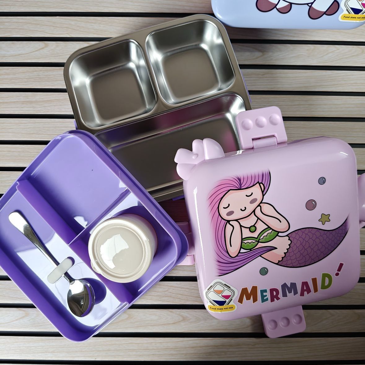 2-Layer Stainless Steel Bento Lunch Box (1120ml + 70ml)