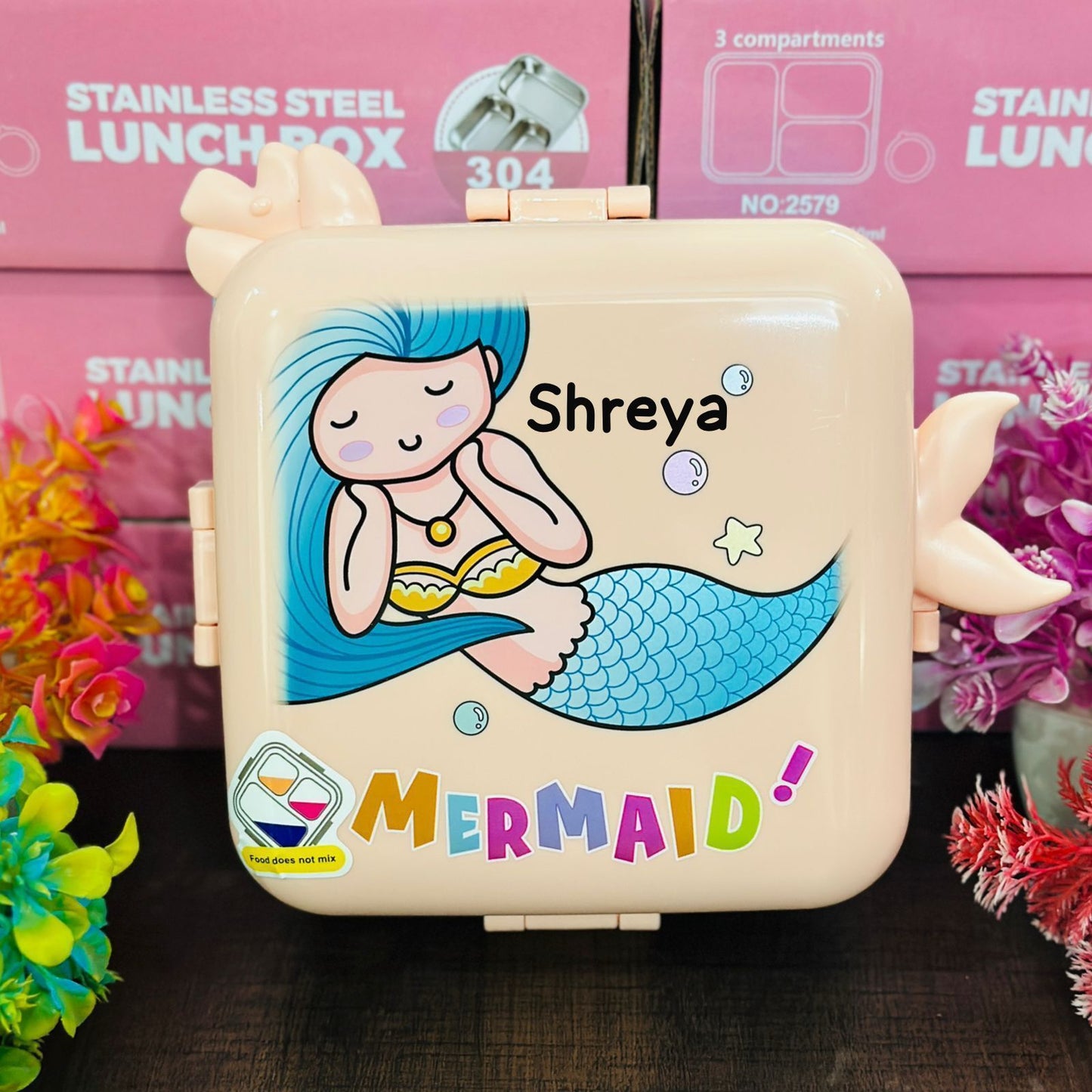 2-Layer Stainless Steel Bento Lunch Box (1120ml + 70ml)