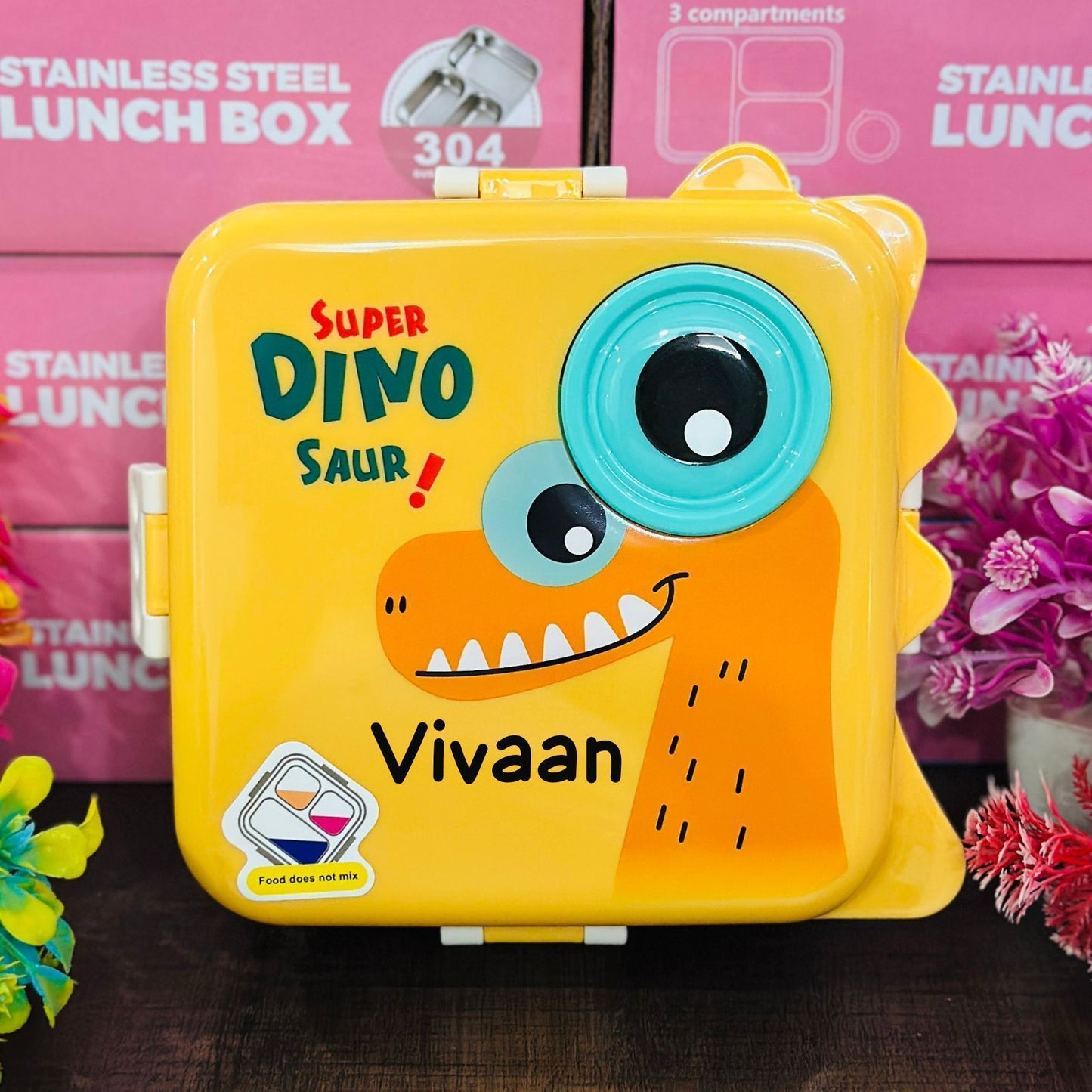 2-Layer Stainless Steel Bento Lunch Box (1120ml + 70ml)