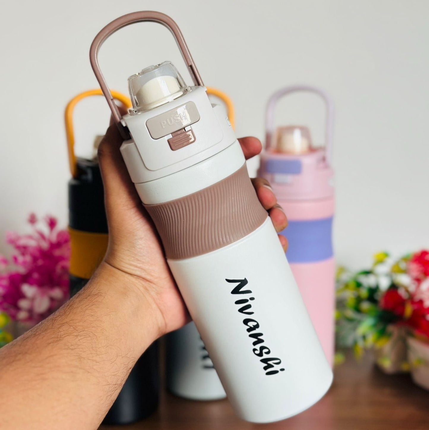 Premium Personalized 600ml Insulated Stainless Steel Water Bottle with Dual mouth