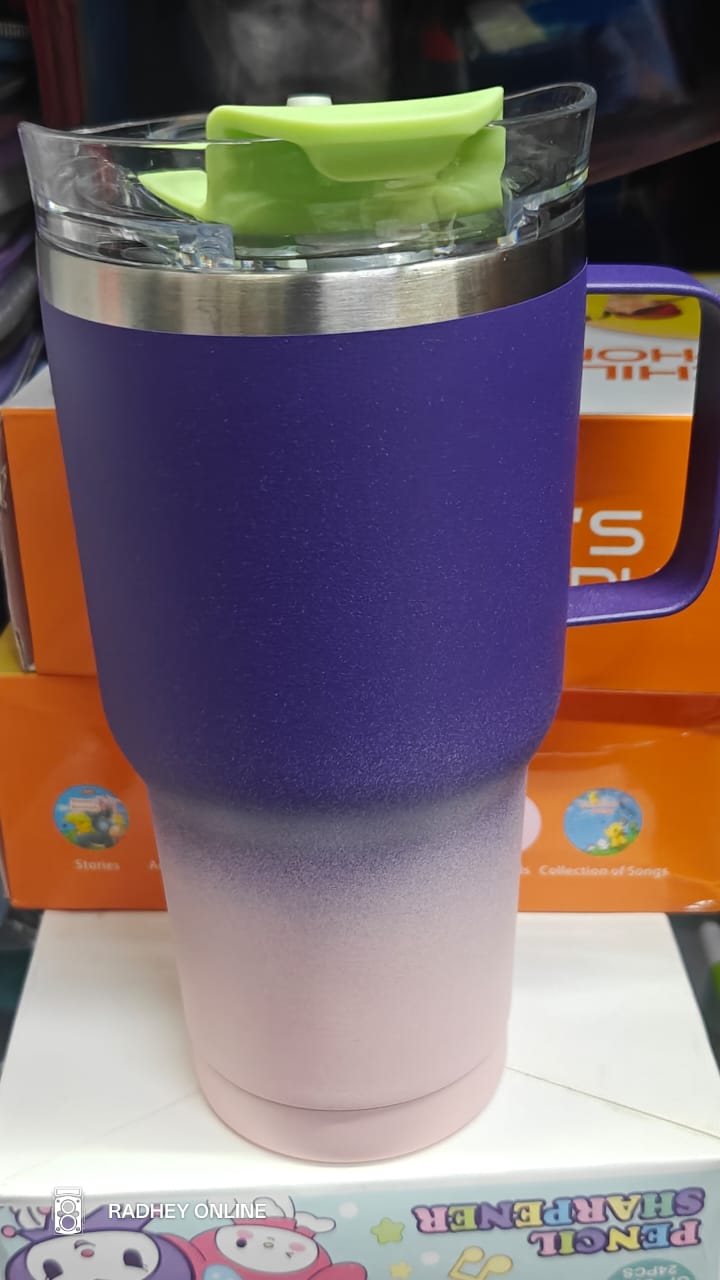 Premium Insulated Stainless Steel Tumbler with Handle – 1000ml Capacity | Leak-Proof | Temperature Retention