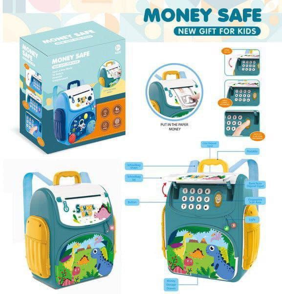 Modern Money Safe Musical Piggy Bank Toy for Kids and Adults - The Mini ATM with Number Password and Touch Sensor Feature for Saving Real Money and Cash Coins
