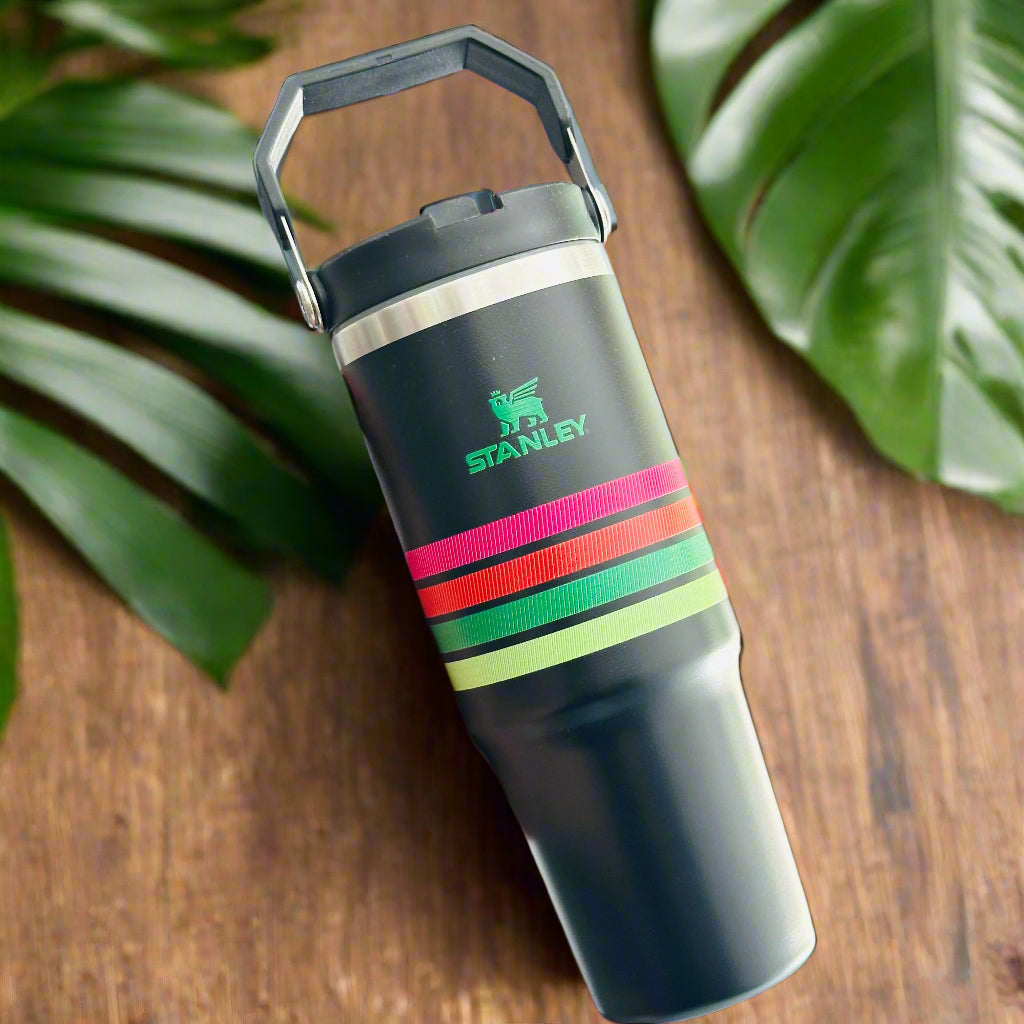 Stanley 900ml Stainless Steel Insulated Tumbler with Handle and Straw – Original Leak-Proof Travel Mug