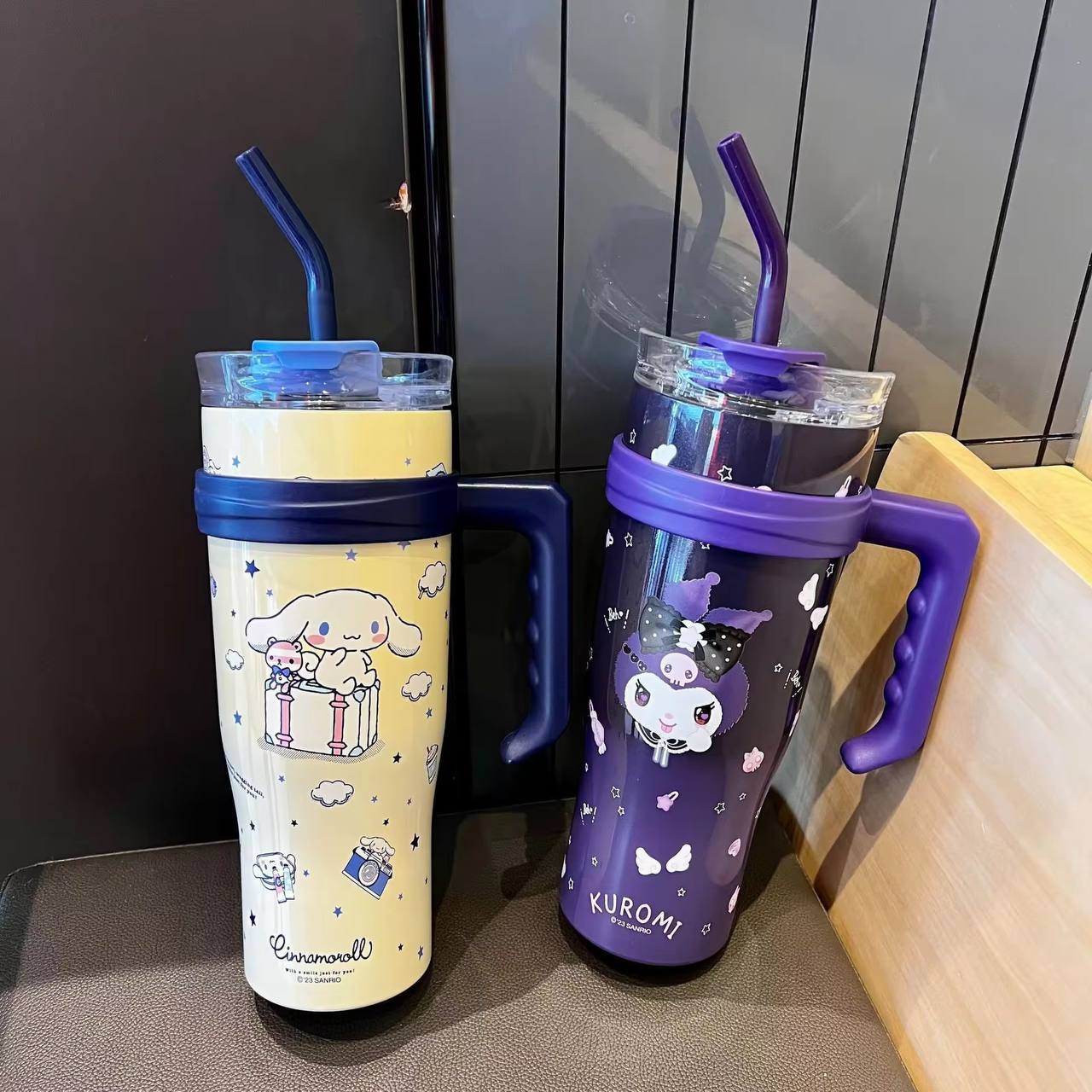 Double-Wall Insulated Stainless Steel Tumbler with Reusable Steel Straw - 600ml