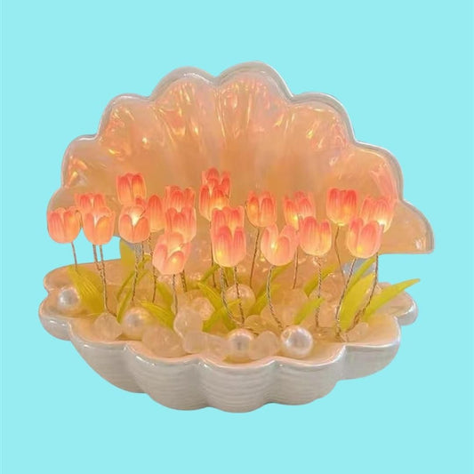 Tulip Night Light Flower Lamp Shell Light