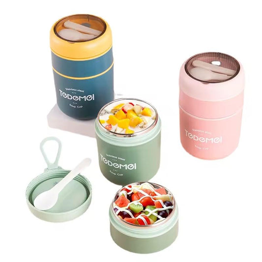 TEDEMEI Stainless Steel Vacuum Insulated Soup Cup (500ML)