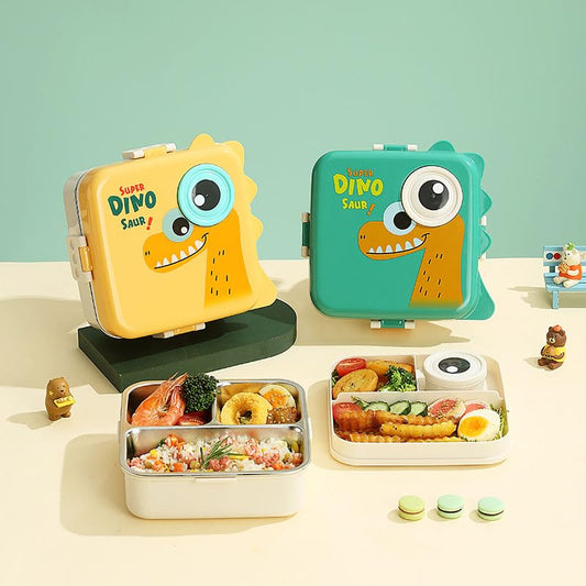 2-Layer Stainless Steel Bento Lunch Box (1120ml + 70ml)
