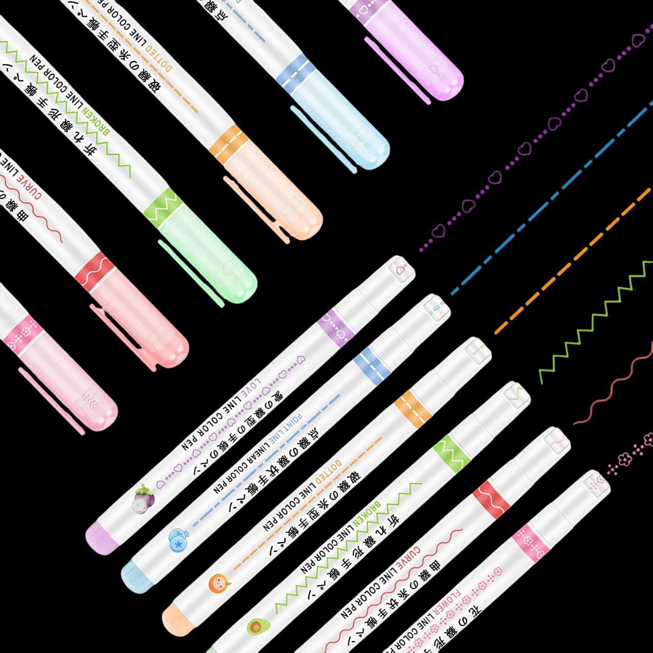 Linear Line Art Pens — Pack of 6