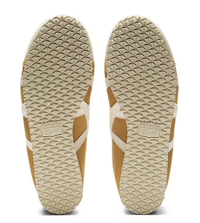 Onitsuka Tiger Men’s Grey Slip-On Sneakers with Rubber Sole and Textile Upper