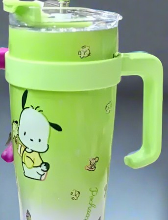 Double-Wall Insulated Stainless Steel Tumbler with Reusable Steel Straw - 600ml