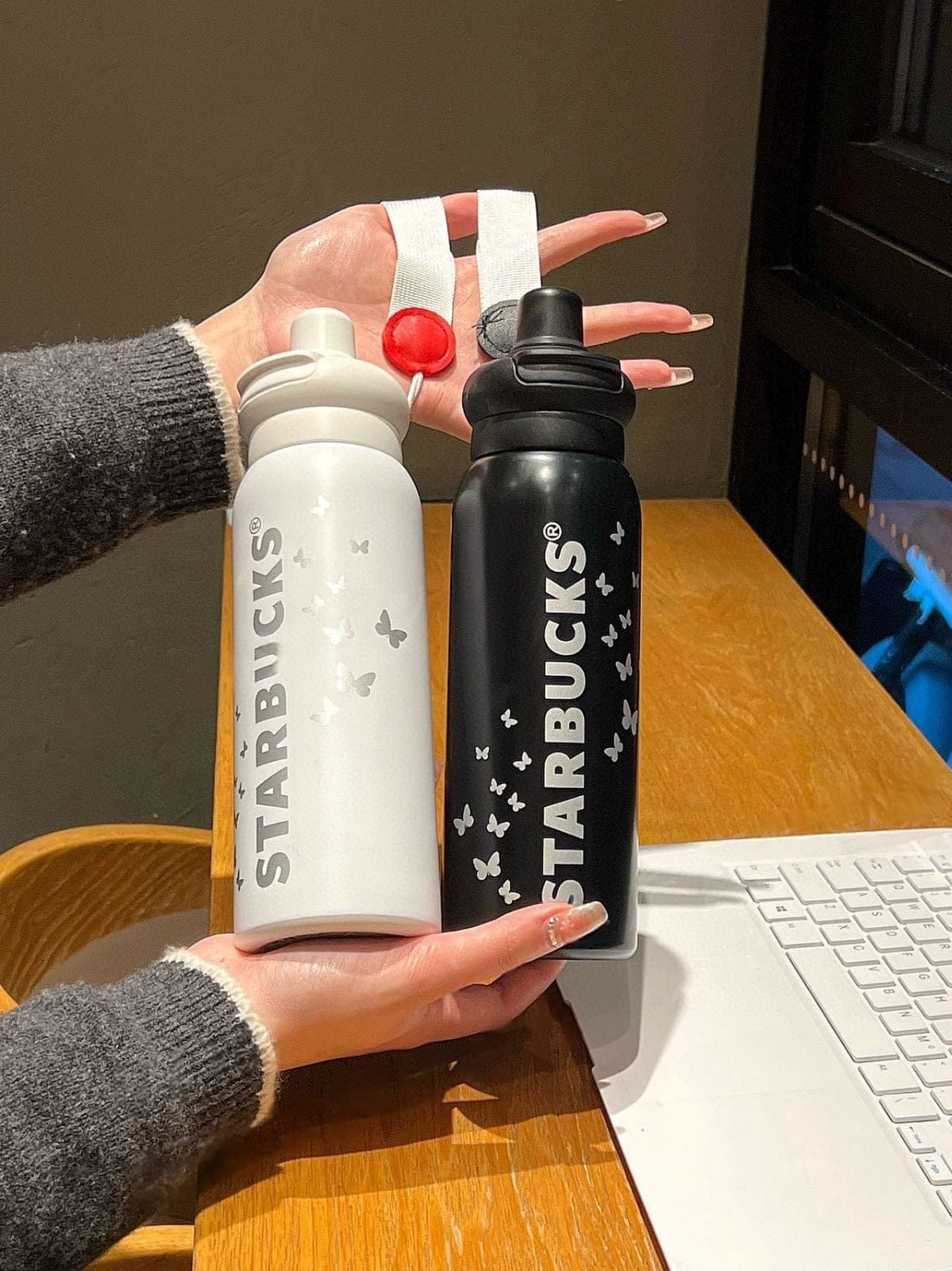 STARBUCKS Dual Sip Premium Quality Insulated Steel Bottle -500 ml