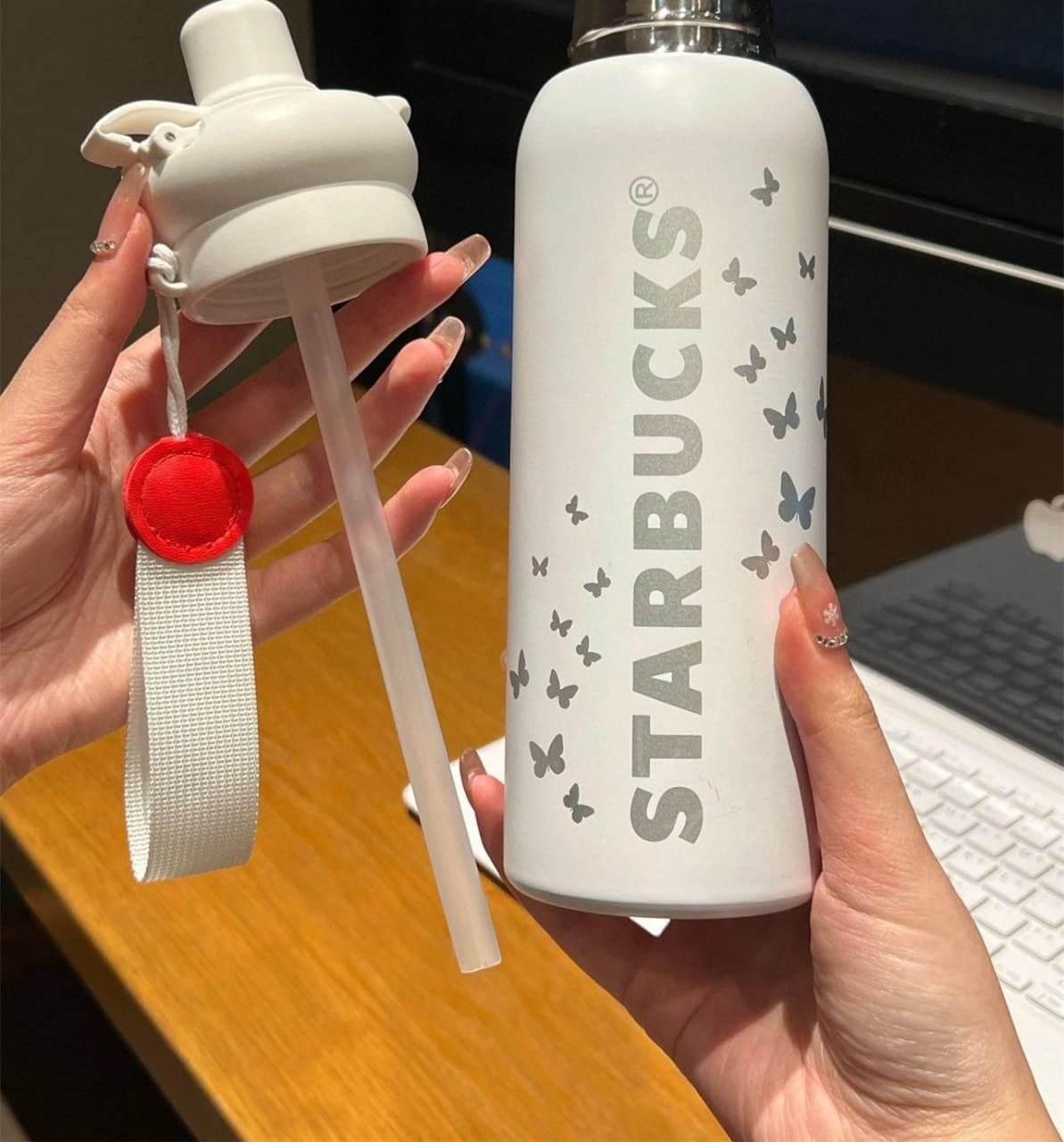 STARBUCKS Dual Sip Premium Quality Insulated Steel Bottle -500 ml
