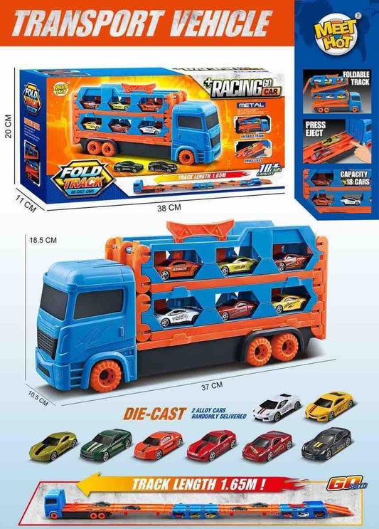 Foldable Track Transport Vehicle Playset – The Ultimate Car Toy for Boys & Girls