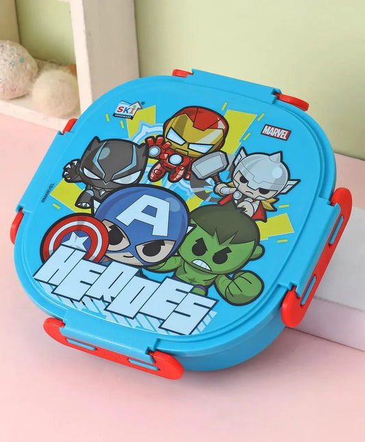 SKI Insulated 3-Grid Stainless Steel Inner Bento Lunch Box with Steel Spoon