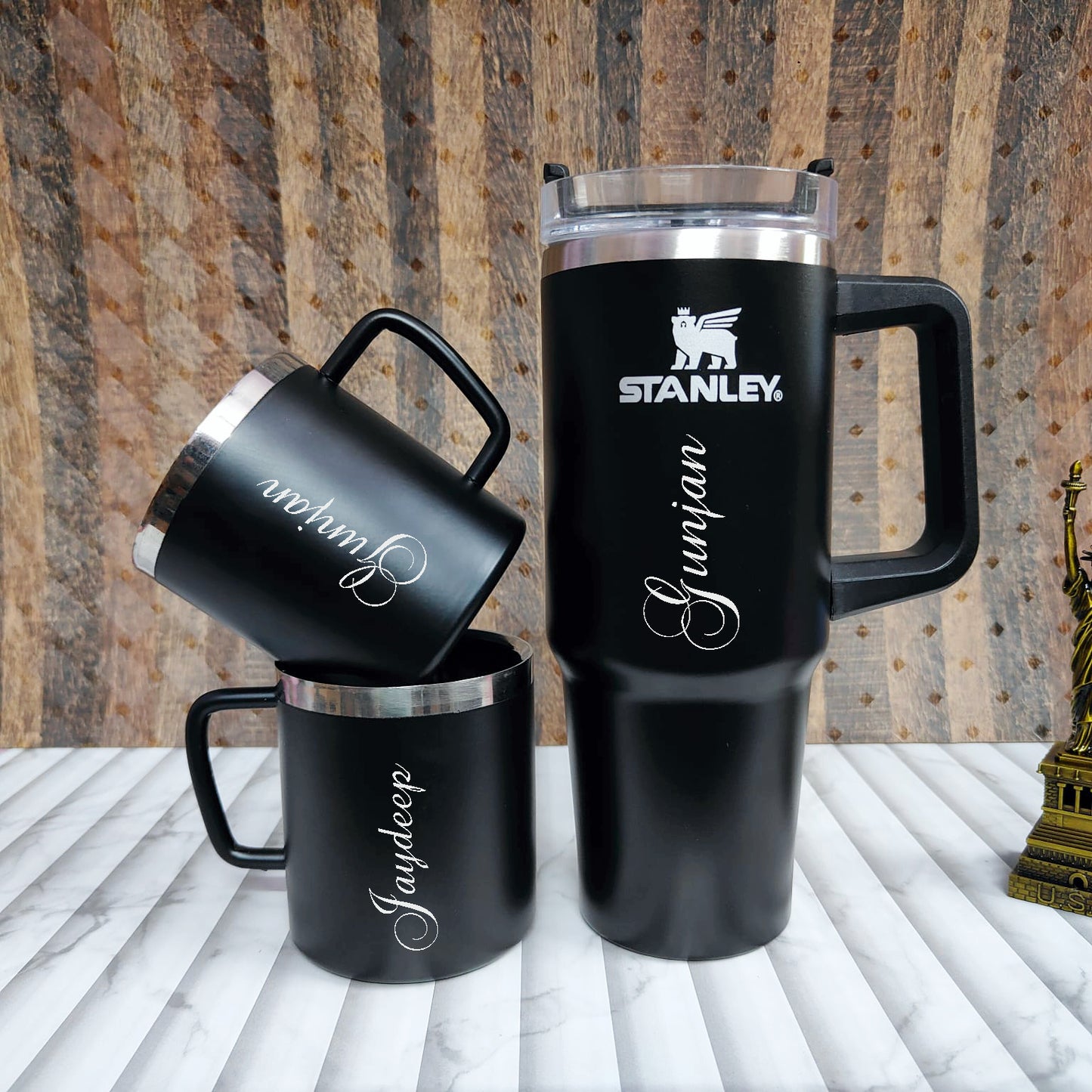 Personalized Stanley Cup Tumbler 900 ml (30 OZ) with Cup 250 ml (8OZ) Combo